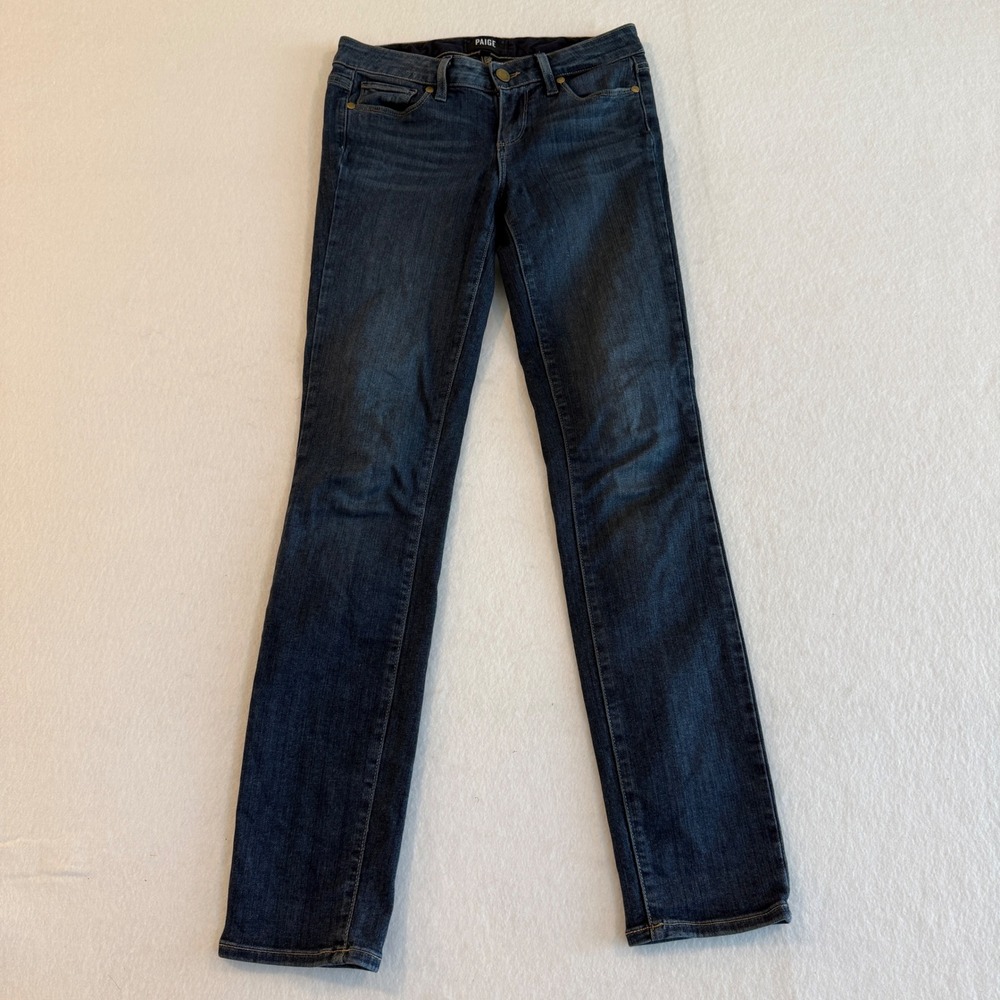 Paige Skyline Skinny Jeans Women 26 Dark Blue